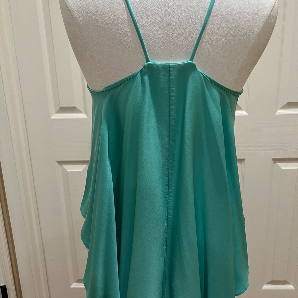 Milly Aqua Sleeveless Blouse